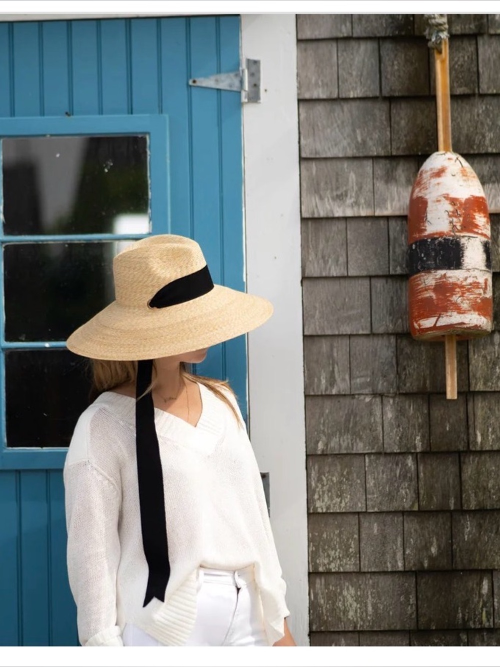 Peter Beaton Leghorn Straw Hat - 60cm 🖤🤍🤎